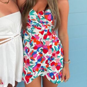 Boutique floral mini dress. Worn once!
